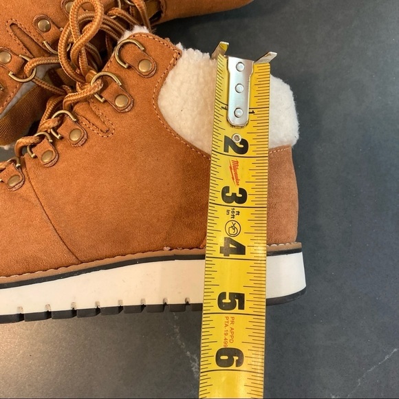 Sonoma sz 7 chestnut faux suede faux fur cuff booties - Picture 15 of 16